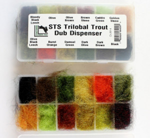 Hareline Fly Tying STS Trilobal Trout Dub Dubbing Dispenser