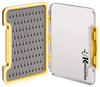 Kingfisher Fly Fishing Slim Waterproof Fly Box Teardrop Silicone Insert, 2 Pack