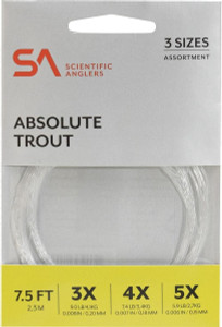 SA Absolute Trout Fly Fishing Leader Assortment 3 Pack