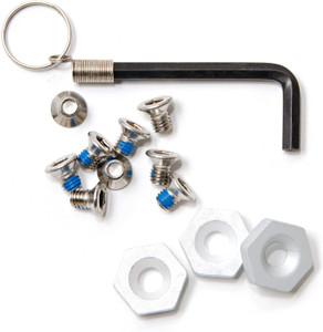 Aluminum Hex Discs with screws, 40 Pack