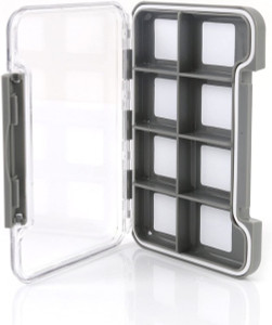 Kingfisher Fly Fishing Slim Waterproof Magnetic Compartment Fly Box 