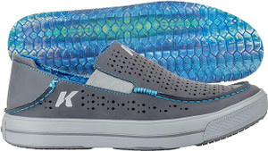Fish Moc Vented Tarpon w/ Fixed Kling-On Deck Sole, Charcoal
