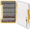 Kingfisher Fly Fishing Slim Waterproof Fly Box Teardrop Silicone Insert, 2 Pack