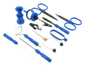 Kingfisher Fly Fishing Comprehensive Fly Tying Tool Kit, 11 Pc
