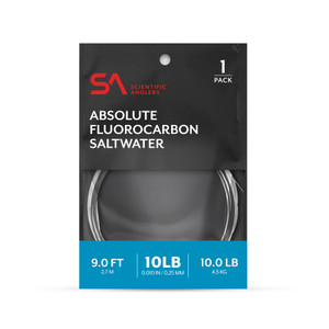 Scientific Anglers Absolute Fluorocarbon Saltwater, 9ft Leader, 3-Pack