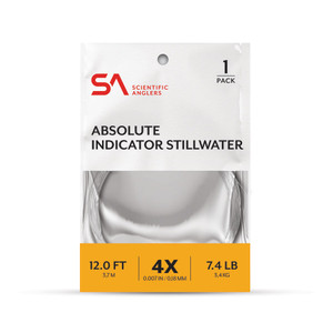 Scientific Anglers Absolute Indicator/Stillwater 12ft Fly Fishing Leader, 3 Pack