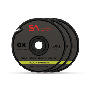 Scientific Anglers Absolute Fluorocarbon Trout Supreme Tippet, 3 Pack