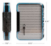 Kingfisher Fly Fishing Large Double Sided Waterproof Fly Box 