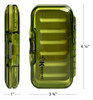 Kingfisher Fly Fishing Waterproof Fly Box With Spring Loaded Lid