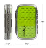 Kingfisher Fly Fishing Waterproof Double Sided Fly Box - Silicone Pads