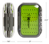 Kingfisher Fly Fishing Waterproof Double Sided Fly Box - Silicone Pads
