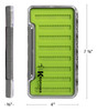 Kingfisher Fly Fishing Super Slim Waterproof Fly Box Silicone Insert