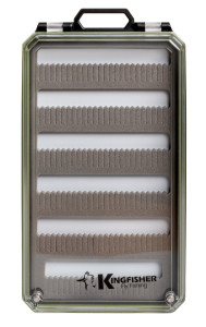 Kingfisher Fly Fishing Slim Magnetic Closure Fly Box