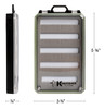 Kingfisher Fly Fishing Slim Magnetic Closure Fly Box