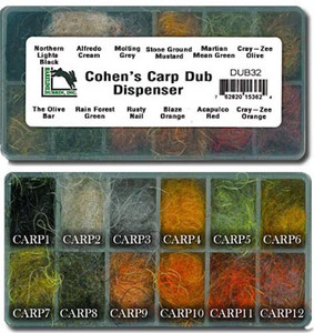 Hareline Fly Tying Cohen's Carp Dub Dubbing Dispenser