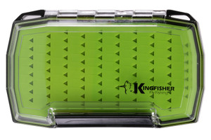 Kingfisher Fly Fishing Double Sided Waterproof Fly Box Silicone Insert