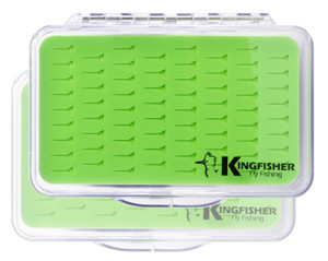 Kingfisher Fly Fishing Super Slim Silicone Fly Box - 2 Pack