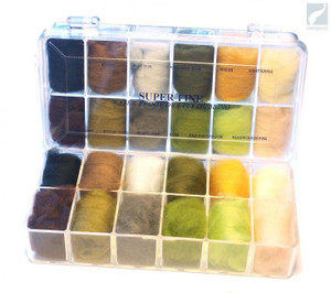 Hareline Fly Tying Superfine Dry Fly Dub Dubbing Dispenser
