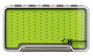Kingfisher Fly Fishing Slim Waterproof Fly Box With Silicone Insert