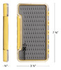Kingfisher Fly Fishing Slim Waterproof Fly Box Teardrop Silicone Insert