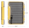 Kingfisher Fly Fishing Slim Waterproof Fly Box Teardrop Silicone Insert