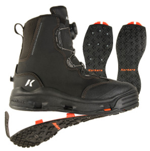 Korkers Devil's Canyon Fishing Wading Boot w/ Kling-On & Studded Kling-On Soles