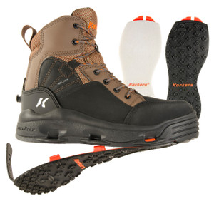 Korkers Buckskin Fishing Wading Boot w/ Felt & Kling-On Soles