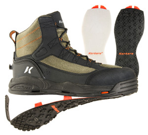 Korkers Greenback Fishing Wading Boot w/ Felt & Kling-On Soles