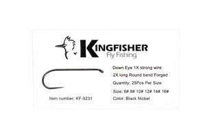 Kingfisher Fly Fishing Standard Nymph Fly Tying Hook Barbless