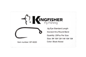Kingfisher Fly Fishing Jig Fly Tying Hook Barbless