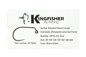 Kingfisher Fly Fishing Wid Gap Jig Fly Fly Tying Hook Barbless