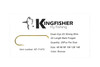 Kingfisher Fly Fishing Wet Fly Wooly bugger Fly Tying Hook Micro Barb