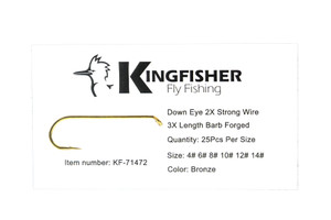 Kingfisher Fly Fishing Wet Fly Wooly bugger Fly Tying Hook Micro Barb