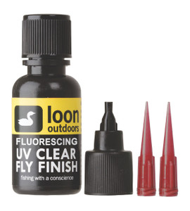 Loon Outdoors FLUORESCING UV CLEAR FLY FINISH, 1/2 oz